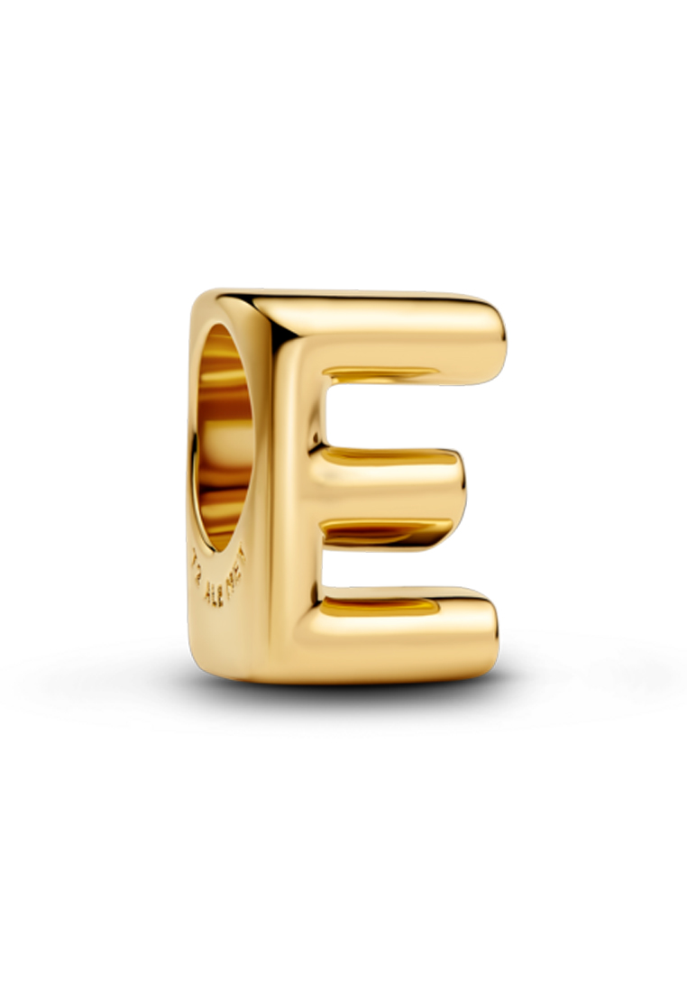 PANDORA Pandora 14K Gold Plated Alphabet Charm (E)