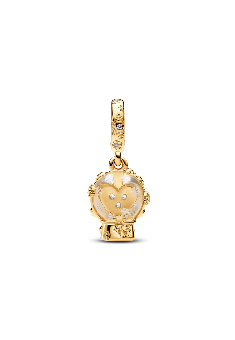 PANDORA Pandora Heart Snowflake Snow Globe Dangle Charm
