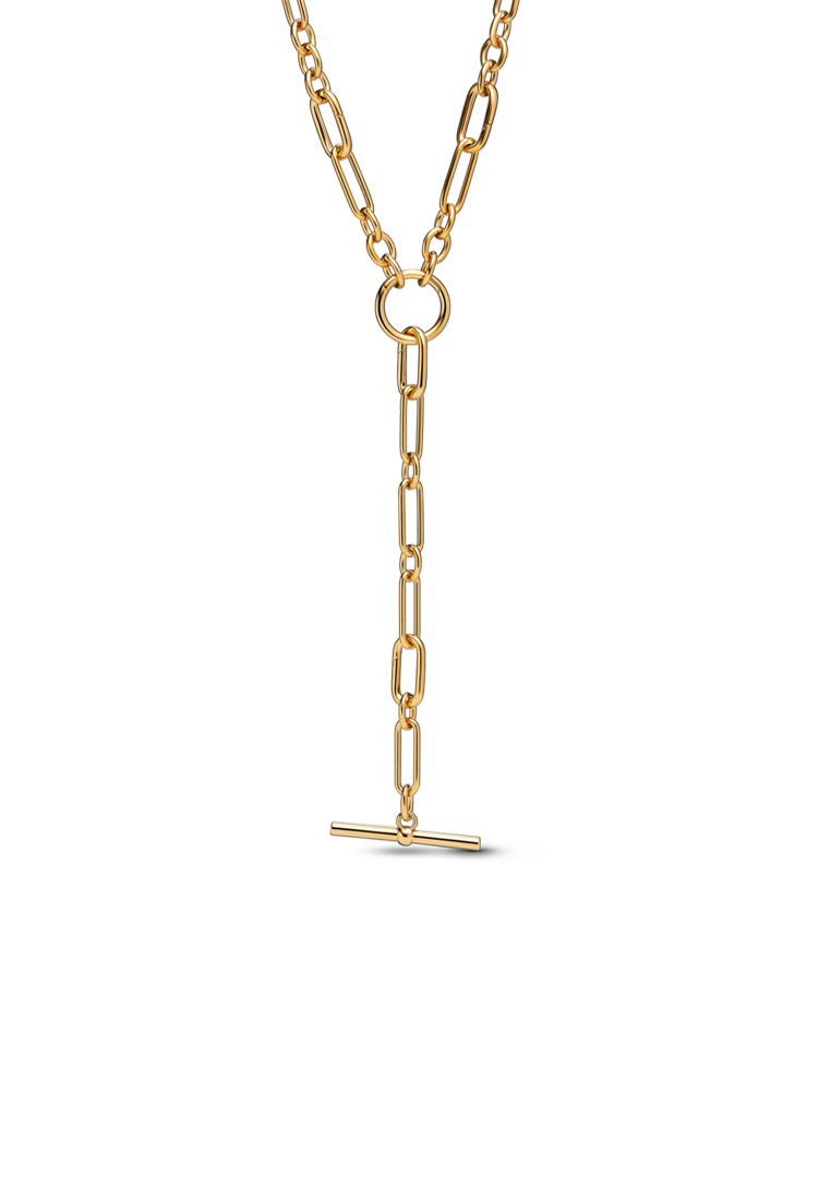 PANDORA Pandora 14K Gold Plated Link Chain Y-Necklace