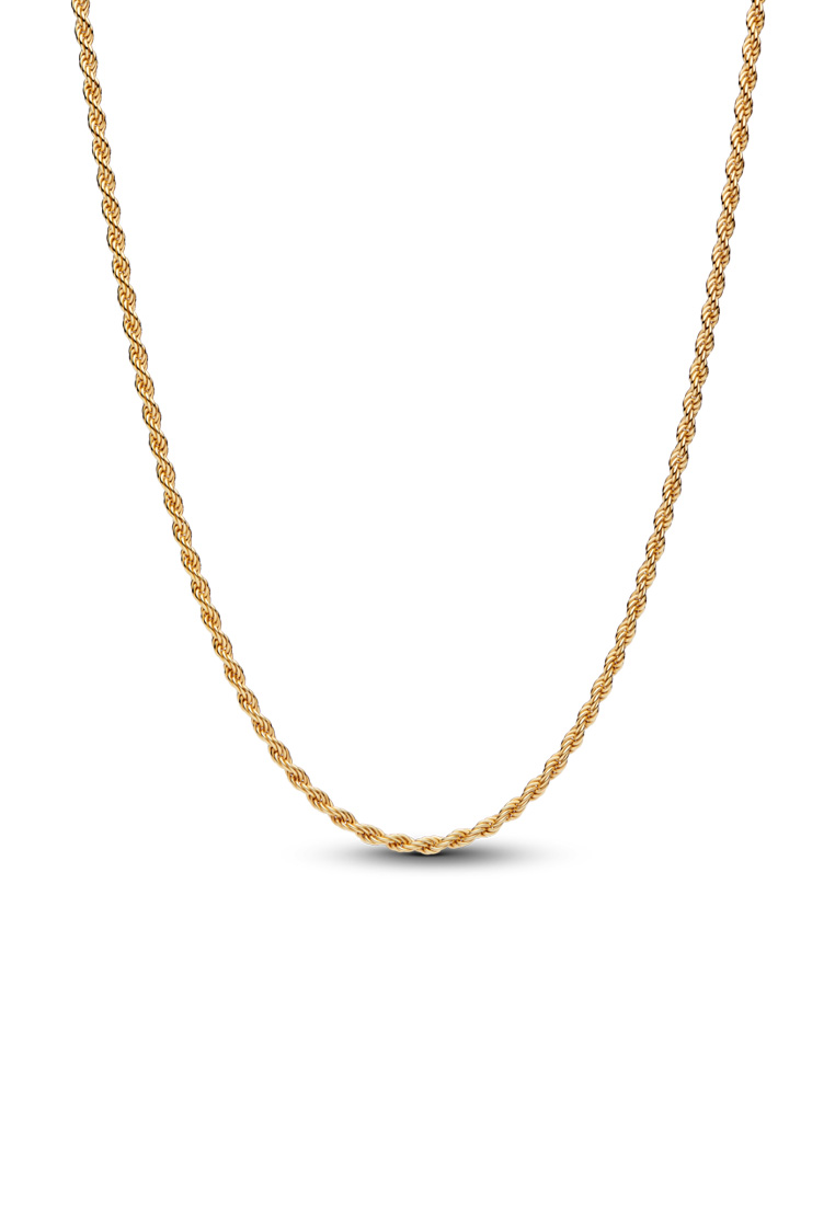 PANDORA Pandora 14K Gold Plated Rope Chain Necklace