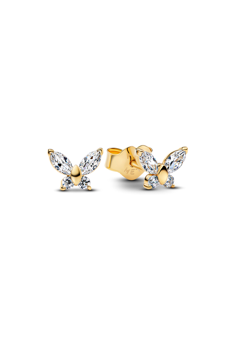 PANDORA Pandora 14K Gold Plated Butterfly Stud Earrings