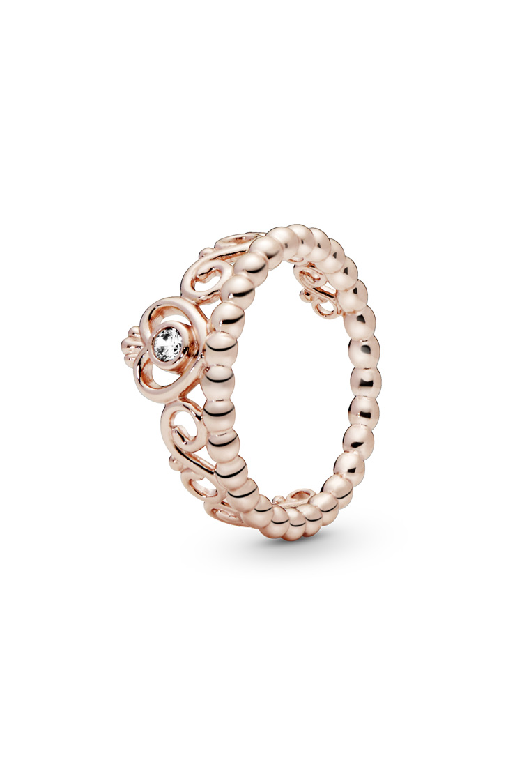 PANDORA Pandora 14k Rose Gold-Plated Princess Tiara Crown Ring