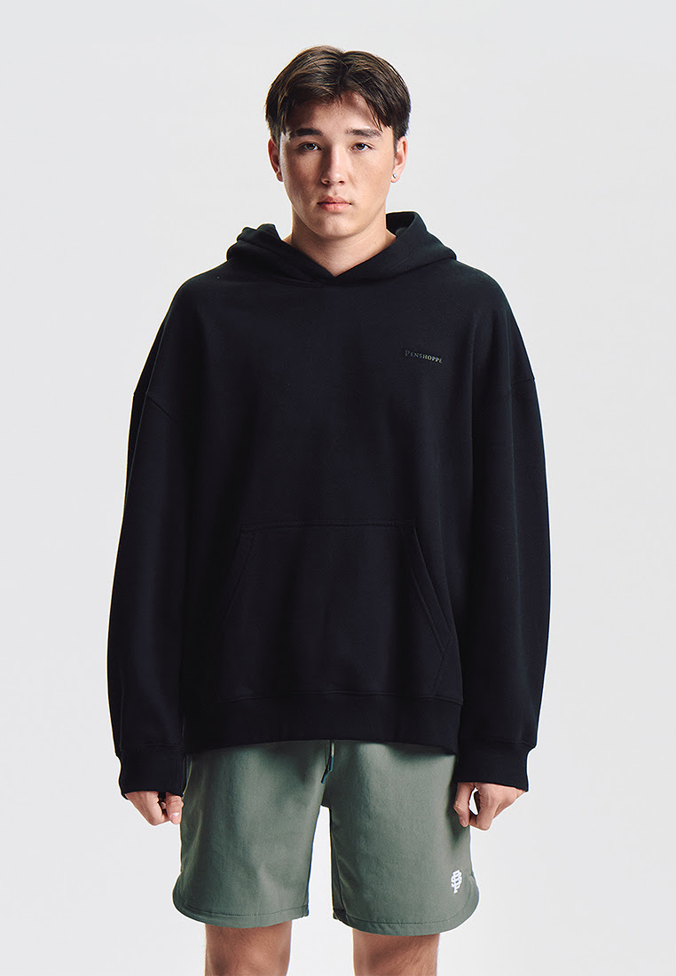 Penshoppe Essentials Relaxed Pullover Hoodie