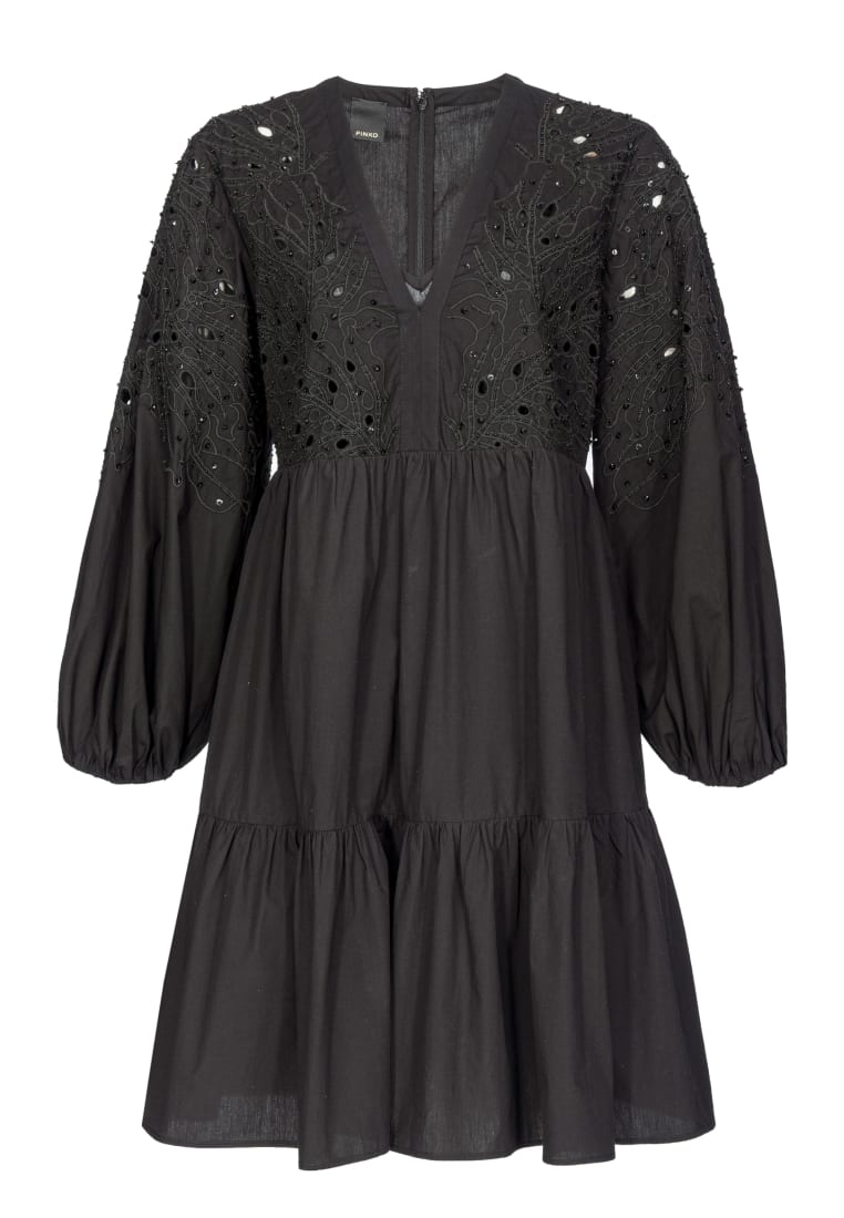 Pinko Baby-doll dress with embroidery