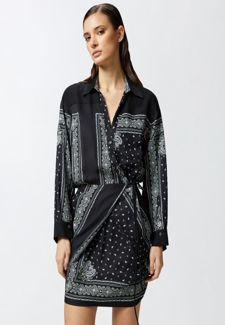 Pinko Batik printed short dress