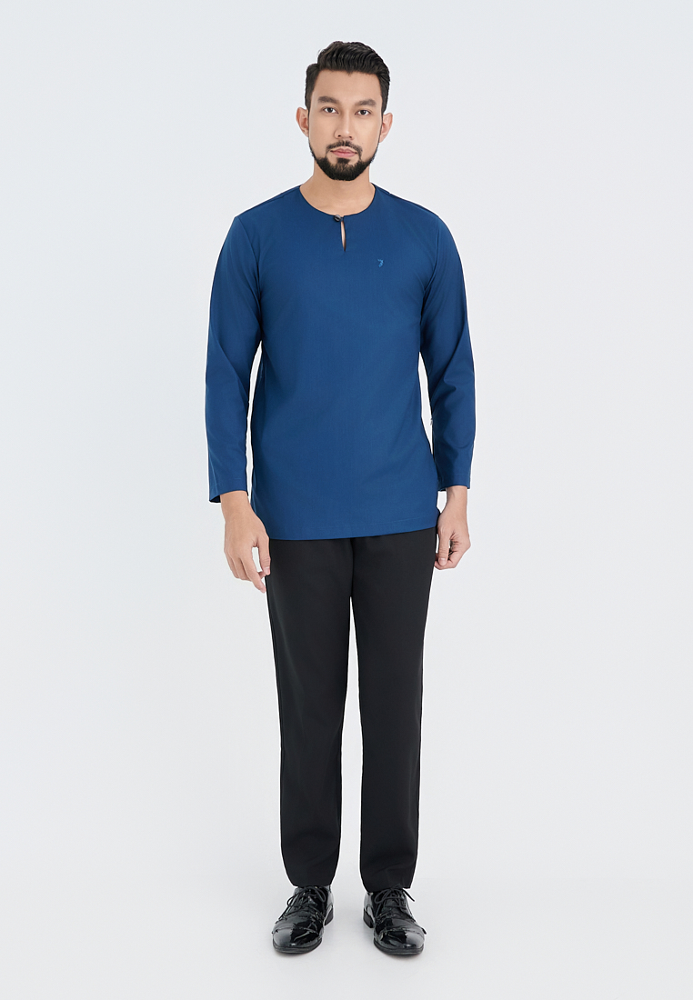POLO HAUS Polo Haus - Kurta Top Johor Collar Long Sleeve Slim Fit 9542P-2601