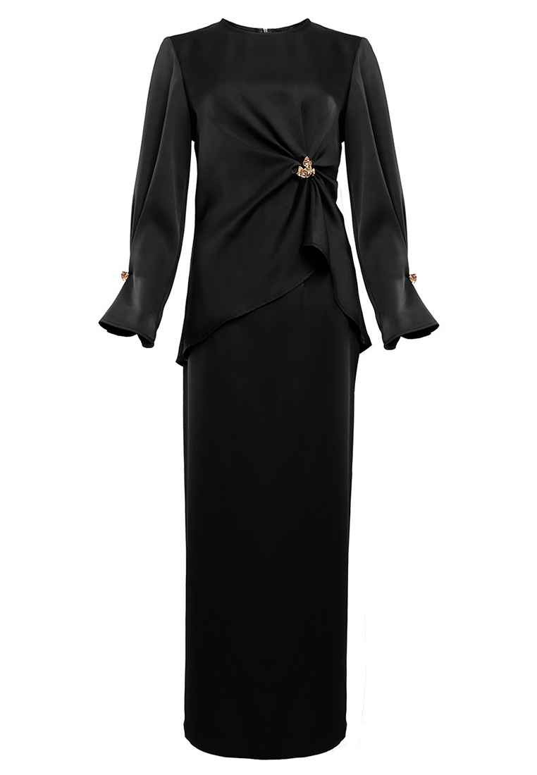 POPLOOK PREMIUM Bersama Blouse & Skirt - Black