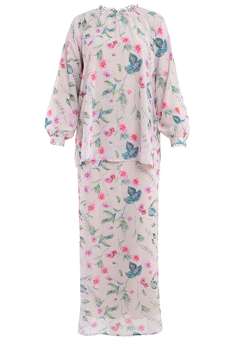 POPLOOK Rusila Blouse & Skirt - Blush Dahlia