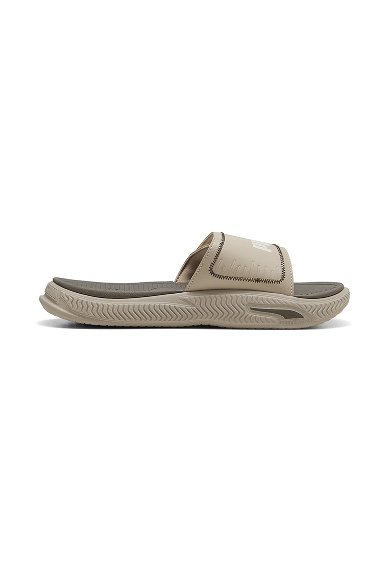 PUMA Unisex SoftridePro 24 V Slides Slippers (Beige)