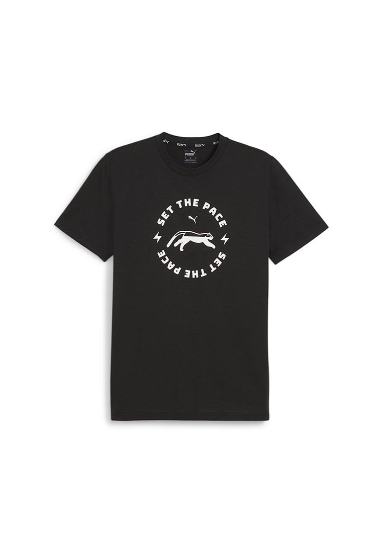 PUMA MenβS Run Slogan Tee Q1
