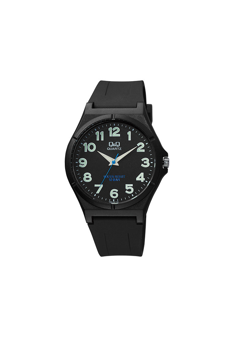 Q&Q Watch By Citizen VQ66J025Y Men Analog Watch with Black Rubber Strap