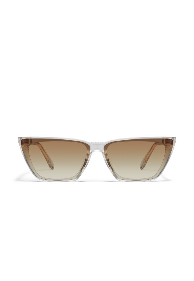 QUAY Bad Habit Sunglasses - Clear/Sepia