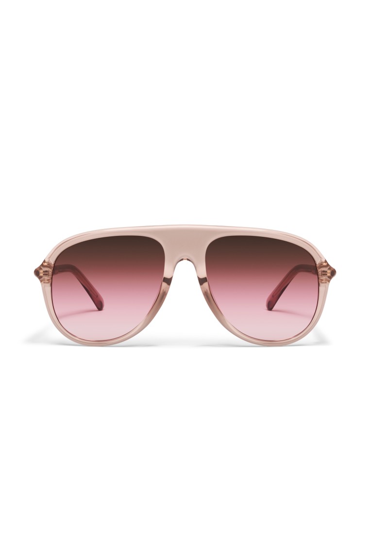 QUAY QUAY Chart Topper Sunglasses - Doe/Rouge Glow