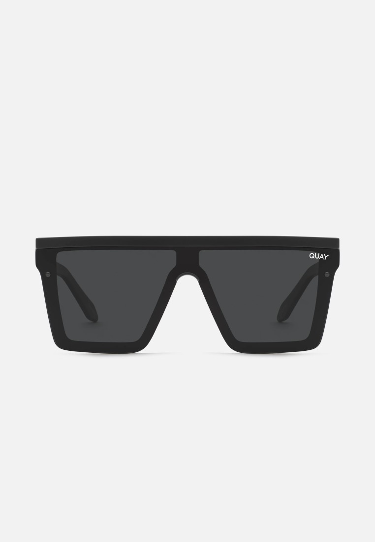 QUAY QUAY Hindsight Sunglasses - Black/Smoke