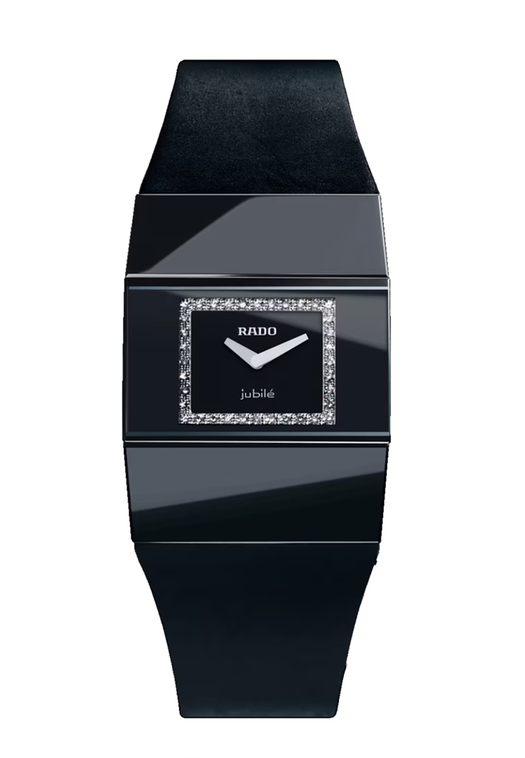 Rado V10K Black Ceramic Diamond Lady Watch RO-R96621709