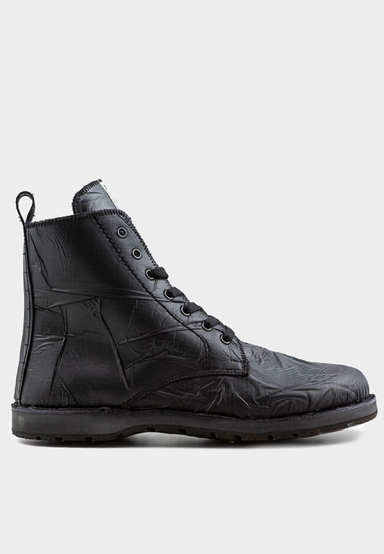RE49 STAGE boots - Made from 100% Recycled Materials in Italy - Recycled boat sails, jeans and car t