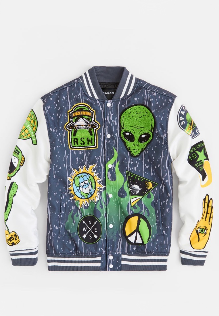 REASON NYC Streetwear - Space Varsity Jacket