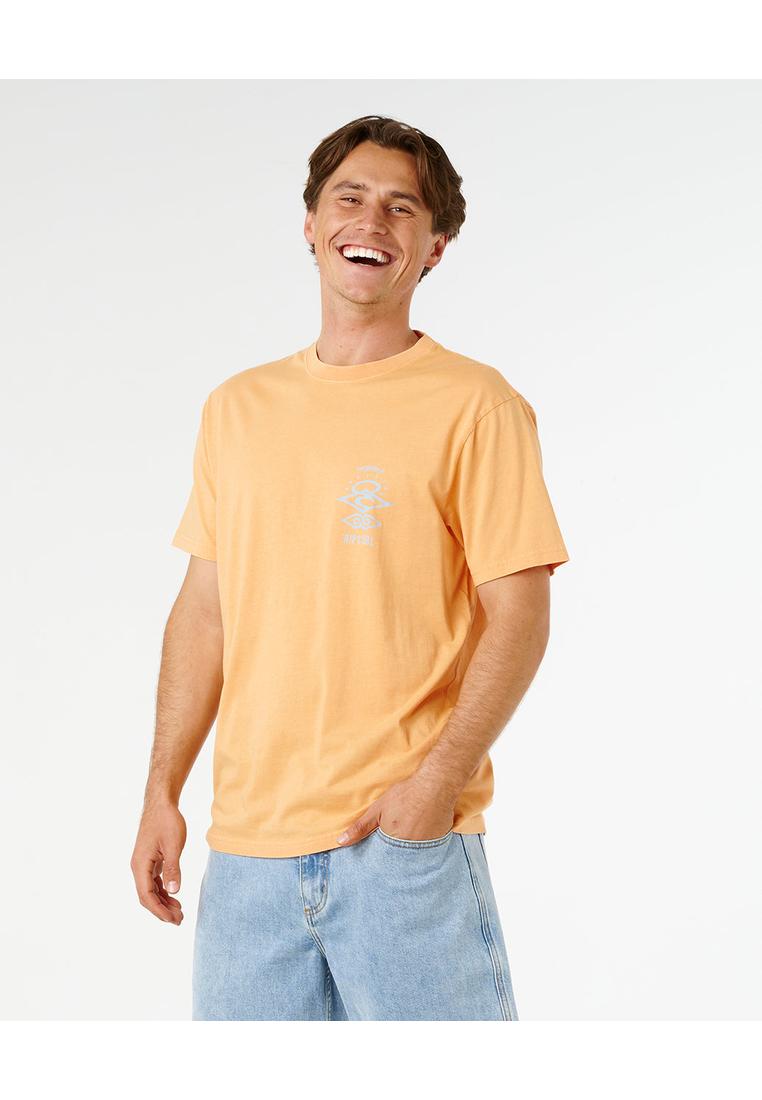 Rip Curl Men Search Icon Tee 0X9MTE-MANDARIN ZEST