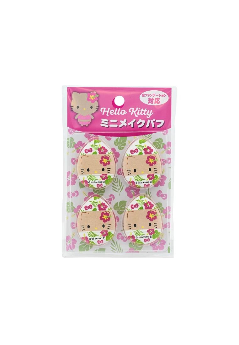 Sanrio Sanrio Hello Kitty Mini Make Up Puff (Tanned)(Pink)(4pcs)