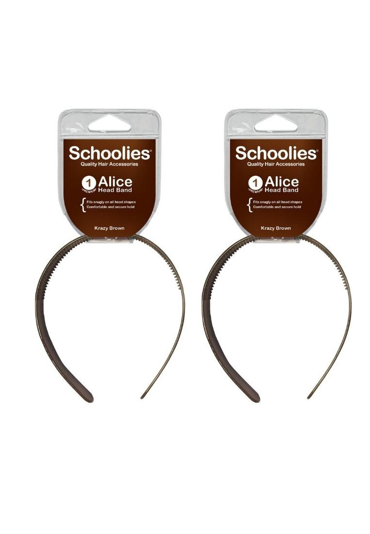 Schoolies Schoolies Alice Head Band Krazy Brown [SCH133 -2pcs]