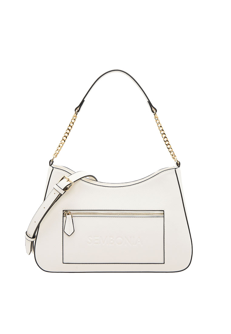 SEMBONIA Debossed Trapeze Crosbody Bag (Large) - 0603811-012A-21