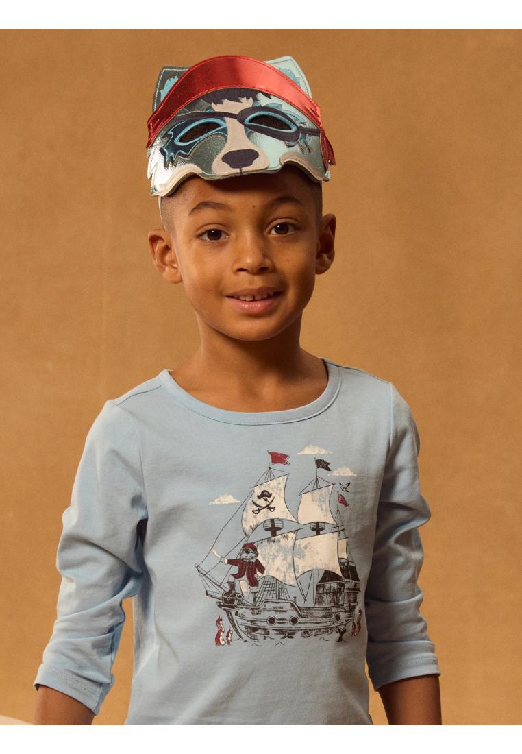 Sergent Major Blue Pajamas with Pirate Wolf Mask for Boys