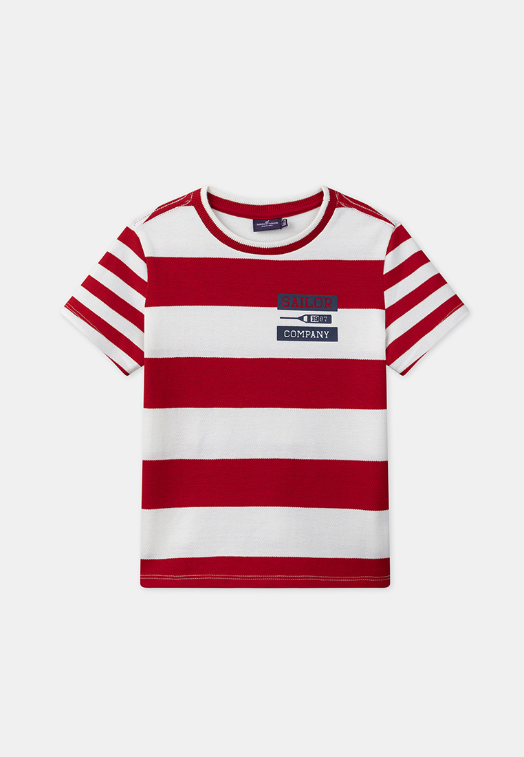 Sergent Major Red Striped T-shirt