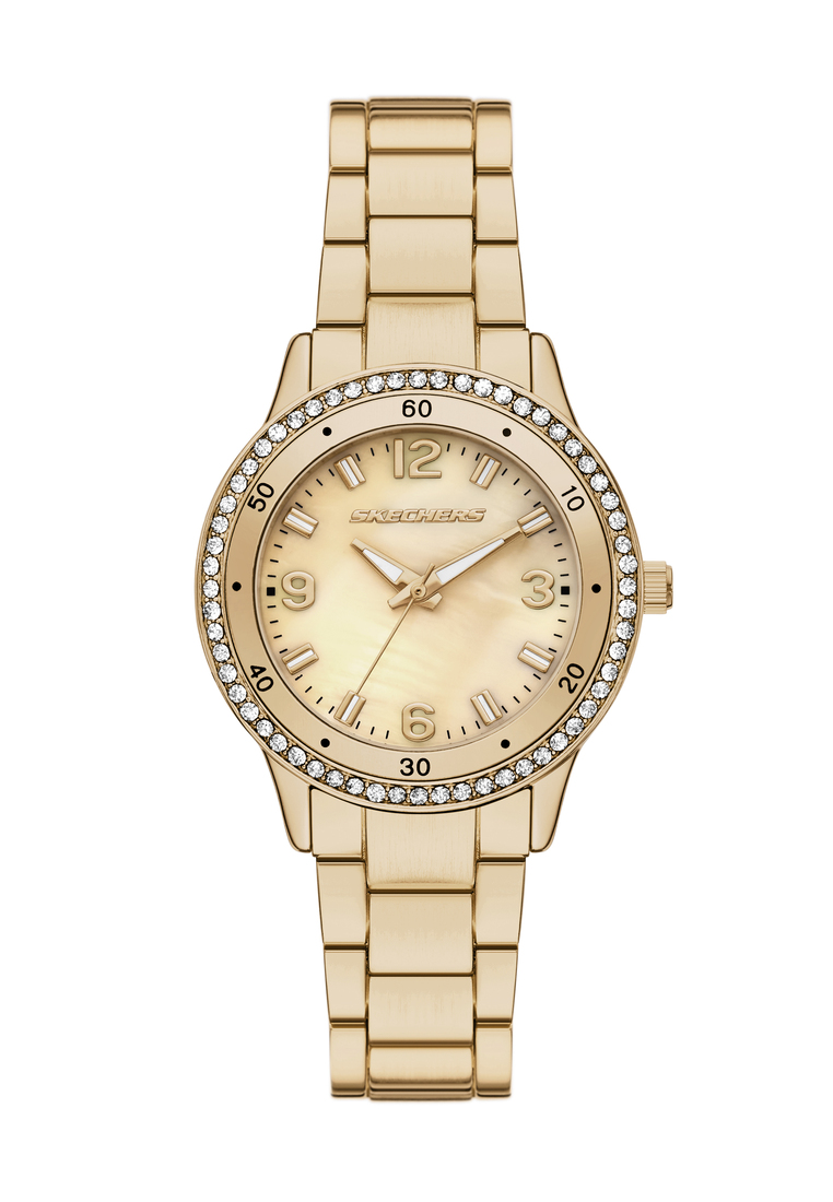 Skechers Skechers Women's Deelane Analog Watch ( SR6302 ) - Quartz, Gold Case, Round Dial, 16 MM Gol