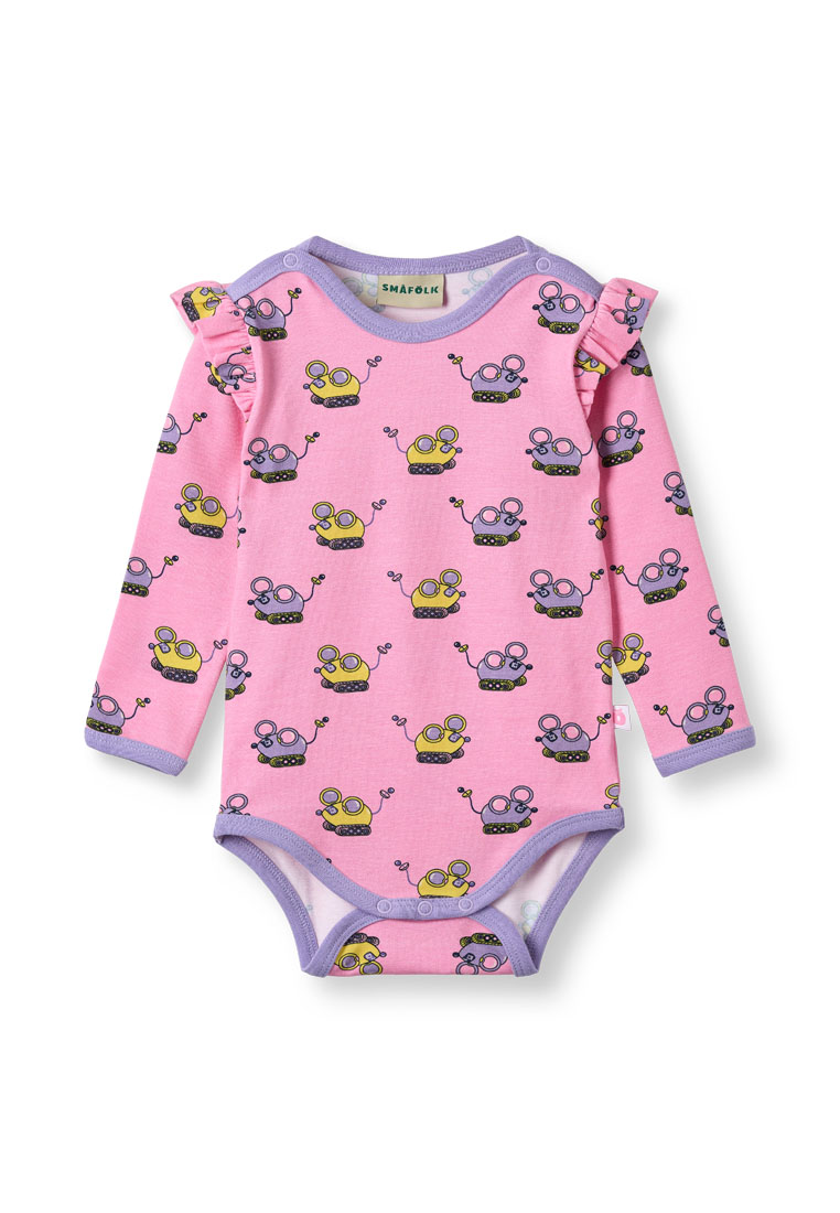 Smafolk Regent long-sleeved baby body with robot mice