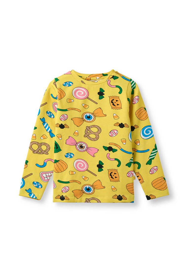 Smafolk Gala long-sleeved top with Halloween candy