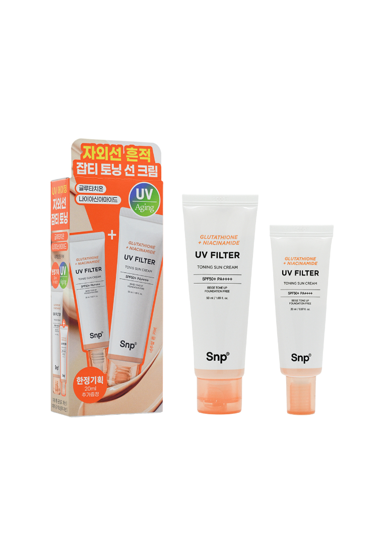 SNP SNP UV Filter Tonning Sun Cream (20ml+50ml) 2piece