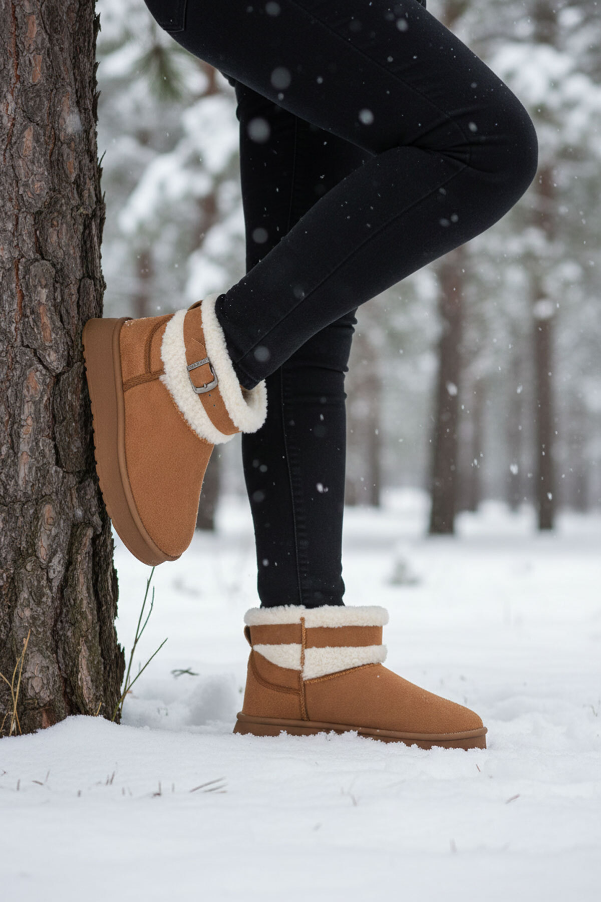 Soho Tan Suede Women'S Boots & Booties 21187