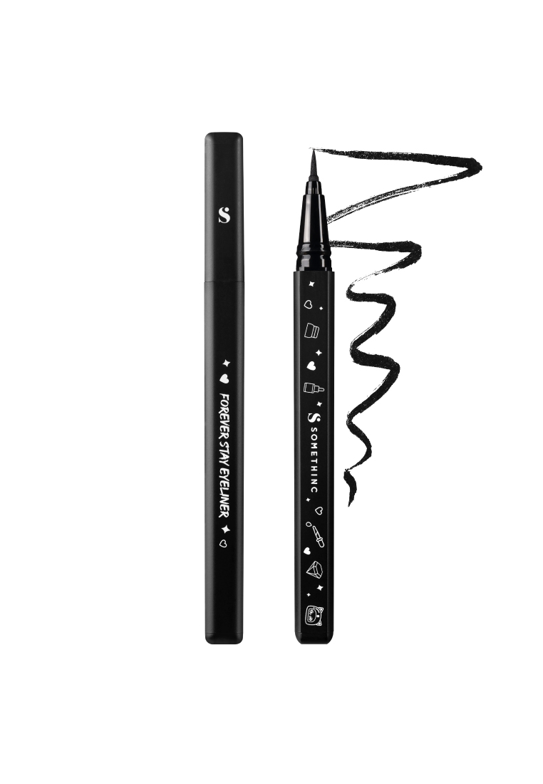 Somethinc Forever Stay Waterproof Liquid Eyeliner - Blackest Black 1s