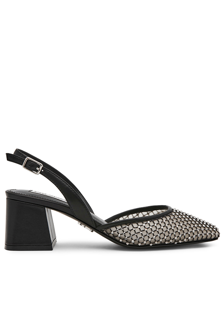 Steve Madden NETWORK BLACK MESH HEELS