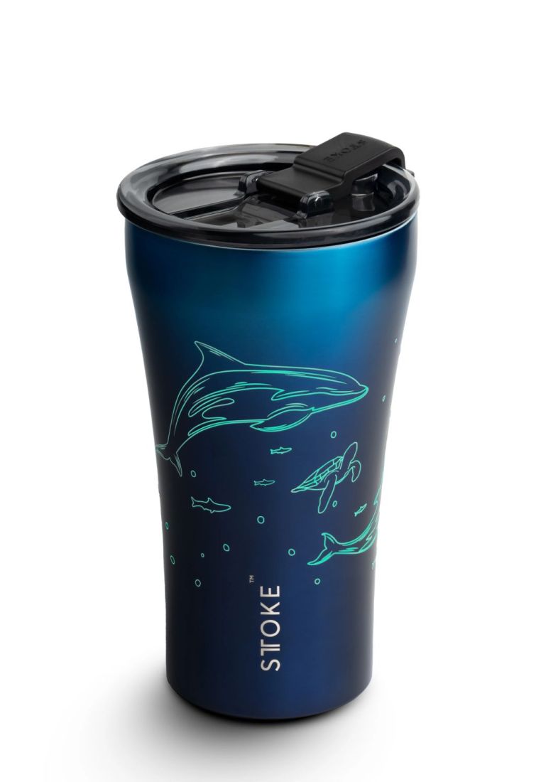 STTOKE STTOKE Limited Edition Leakproof Ocean Series Insulated Cup 12oz - Dolphin