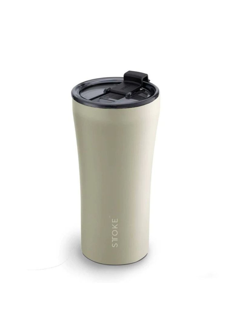 STTOKE STTOKE Le Leakproof Ceramic Insulated Cup Power Coating 16Oz - Mousse Taupe