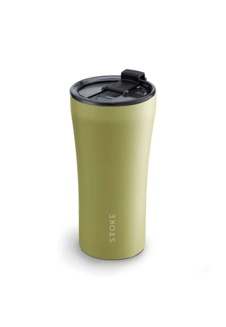 STTOKE STTOKE Le Leakproof Ceramic Insulated Cup Power Coating 16Oz - Heather Green