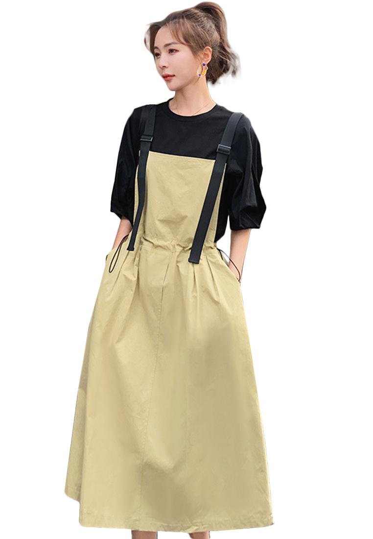 Sunnydaysweety Causal style One Piece Dress with T shirt Suit A22033110KI