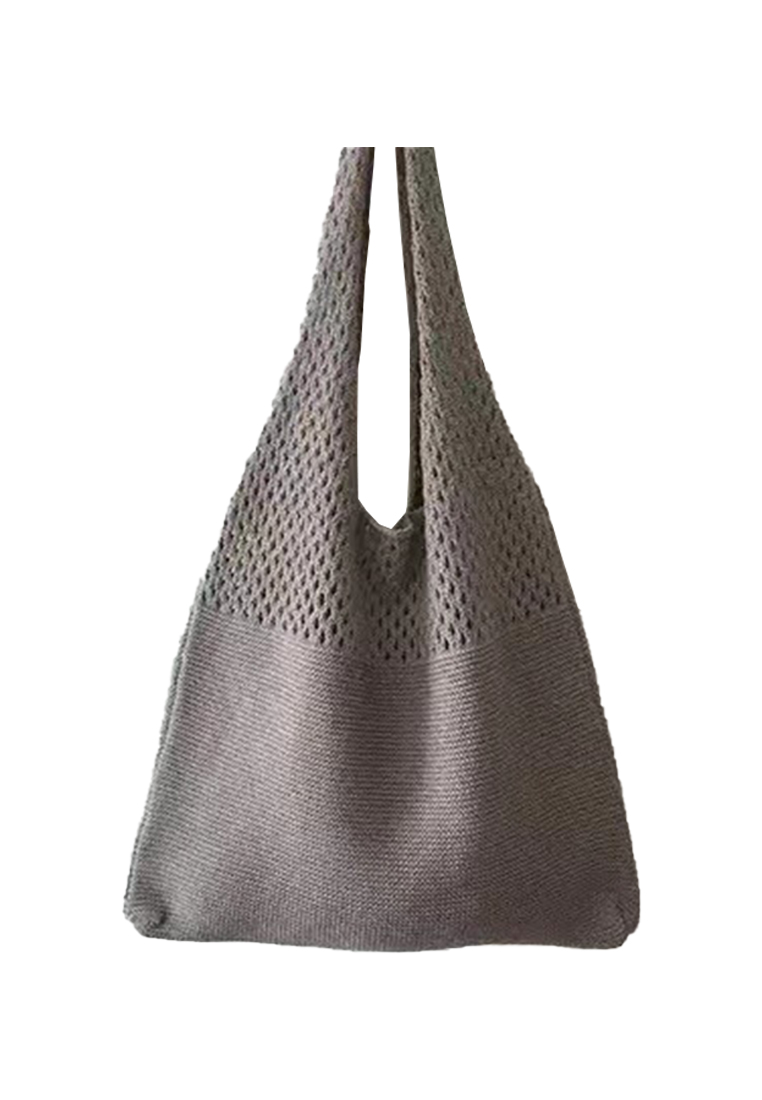 Sunnydaysweety 2025 New Vintage Hollow Woven Tote Bag Large Capacity Shopping Bag CA080701