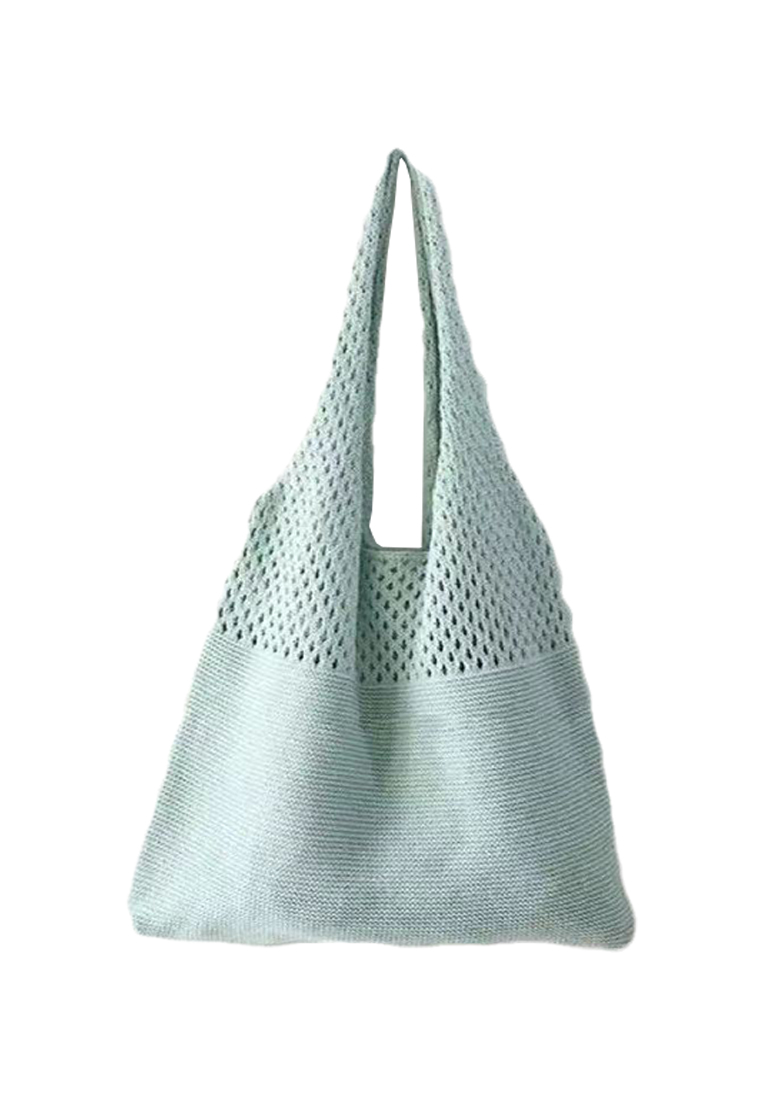 Sunnydaysweety 2025 New Vintage Hollow Woven Tote Bag Large Capacity Shopping Bag CA080701