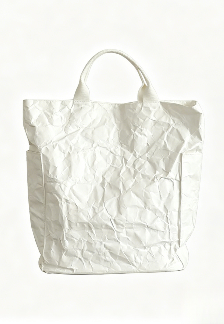 Sunnydaysweety Vintage kraft paper tote handbag crossbody bag CA26042810W