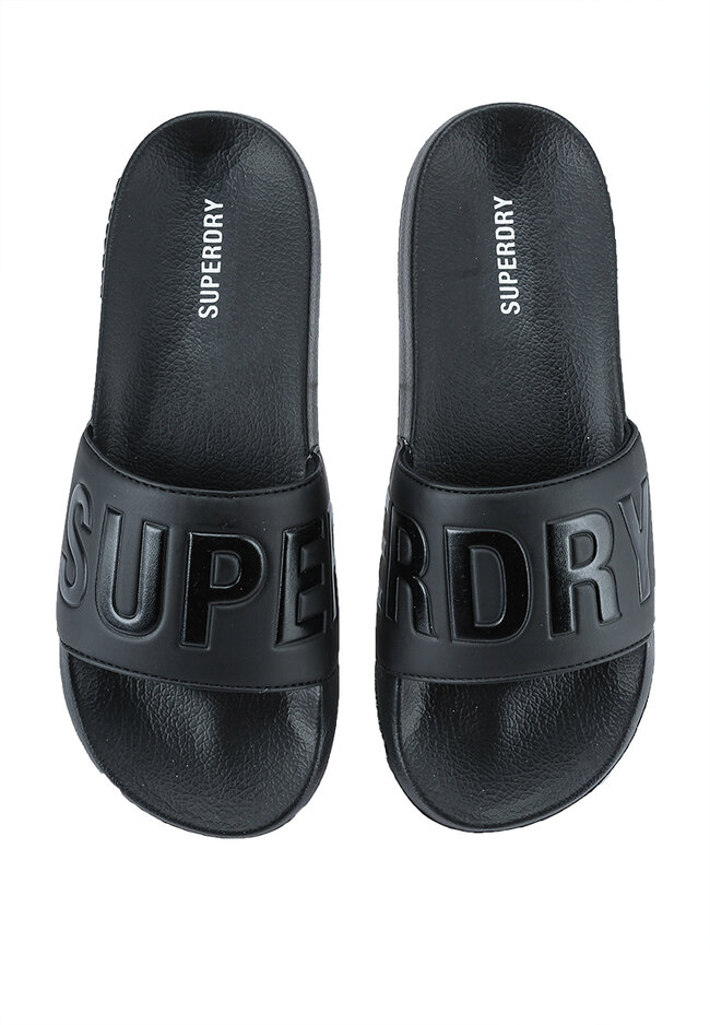 superdry flip flops black