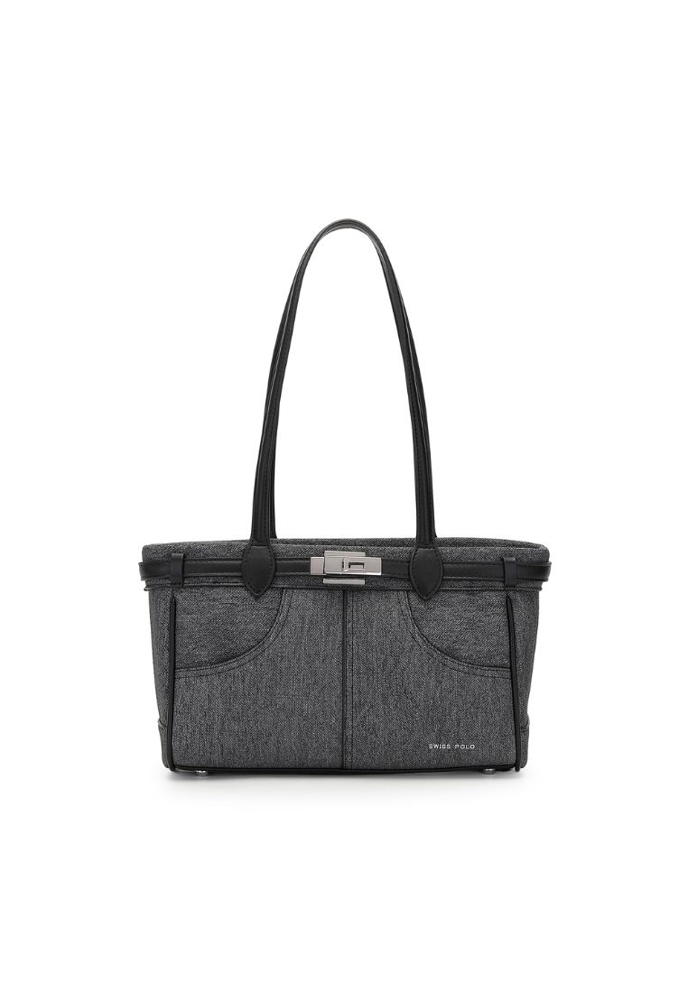 Swiss Polo Women's Tote Bag / Shoulder Bag - Grey Jeans