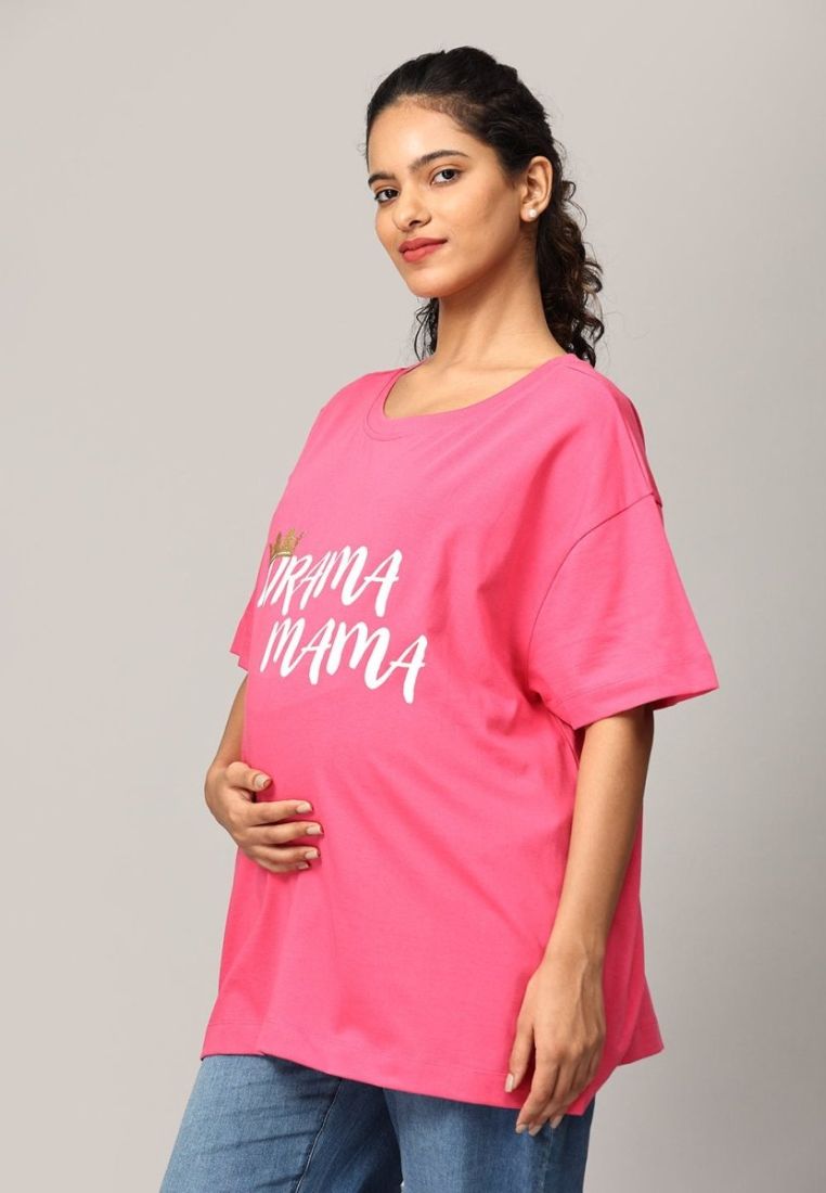 THE MOM STORE Drama Mama Oversized Mumma T-shirt