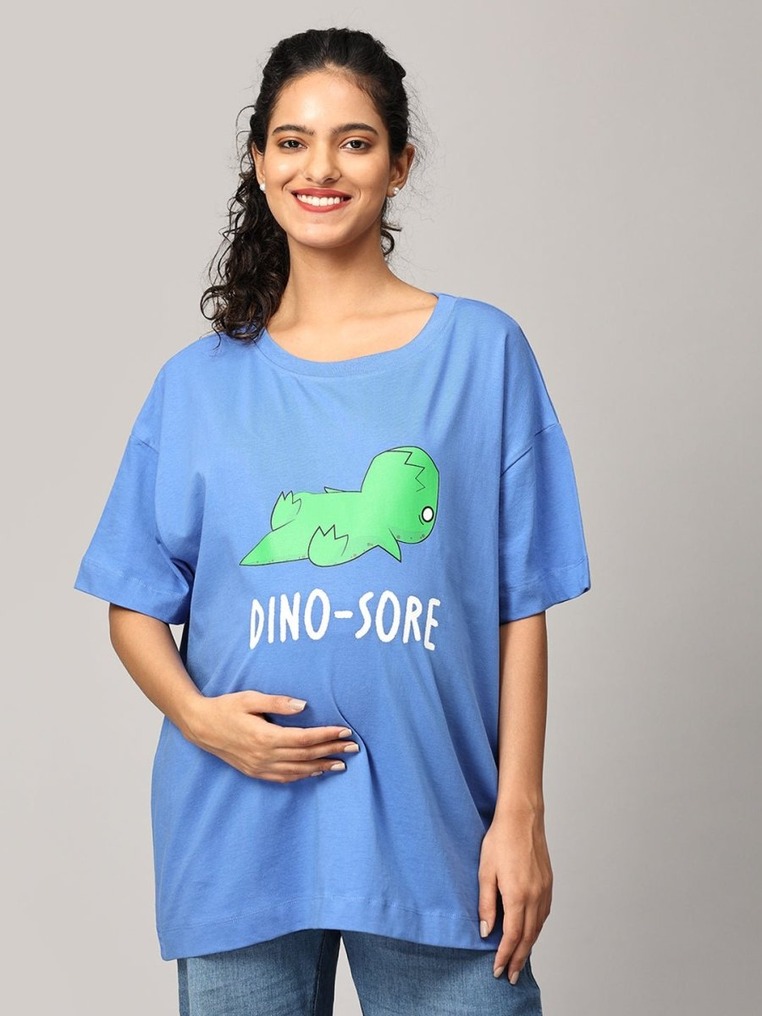 THE MOM STORE Dino Sore Oversized Mumma T-shirt