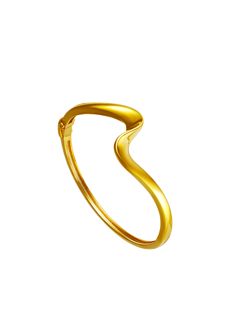 TOMEI TOMEI Anastasia Curvy Bangle, Yellow Gold 916
