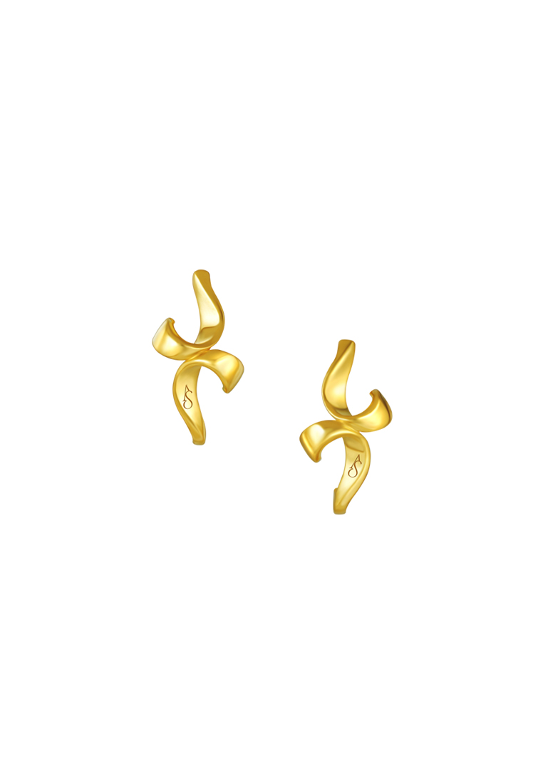 TOMEI TOMEI Anastasia Earrings, Yellow Gold 916