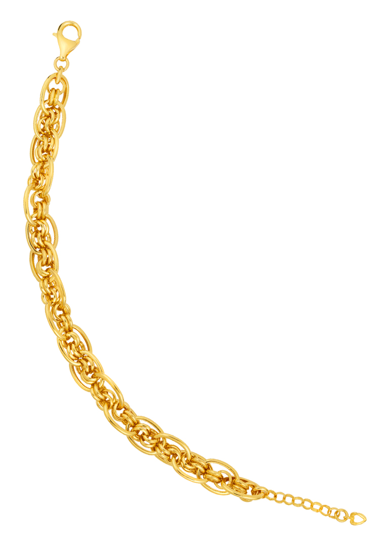 TOMEI TOMEI Sensational Chain Bracelet, Yellow Gold 916/22K