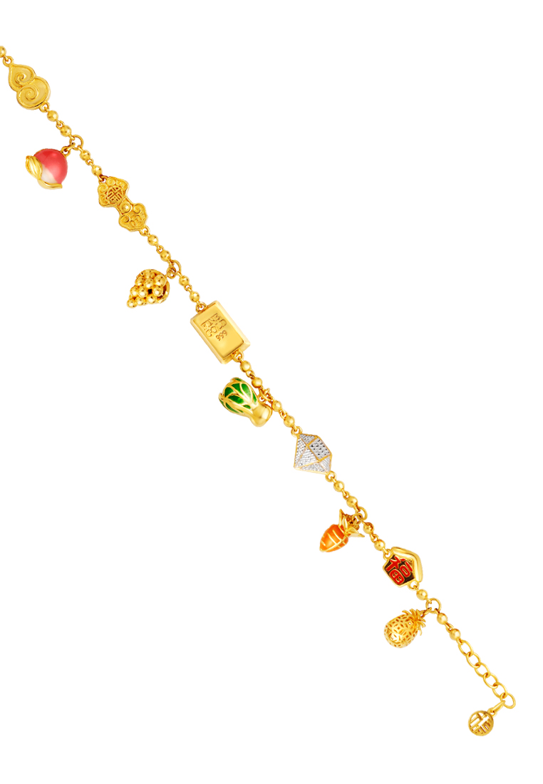 TOMEI TOMEI The Perfect Ten Bracelet, Yellow Gold 916/22K