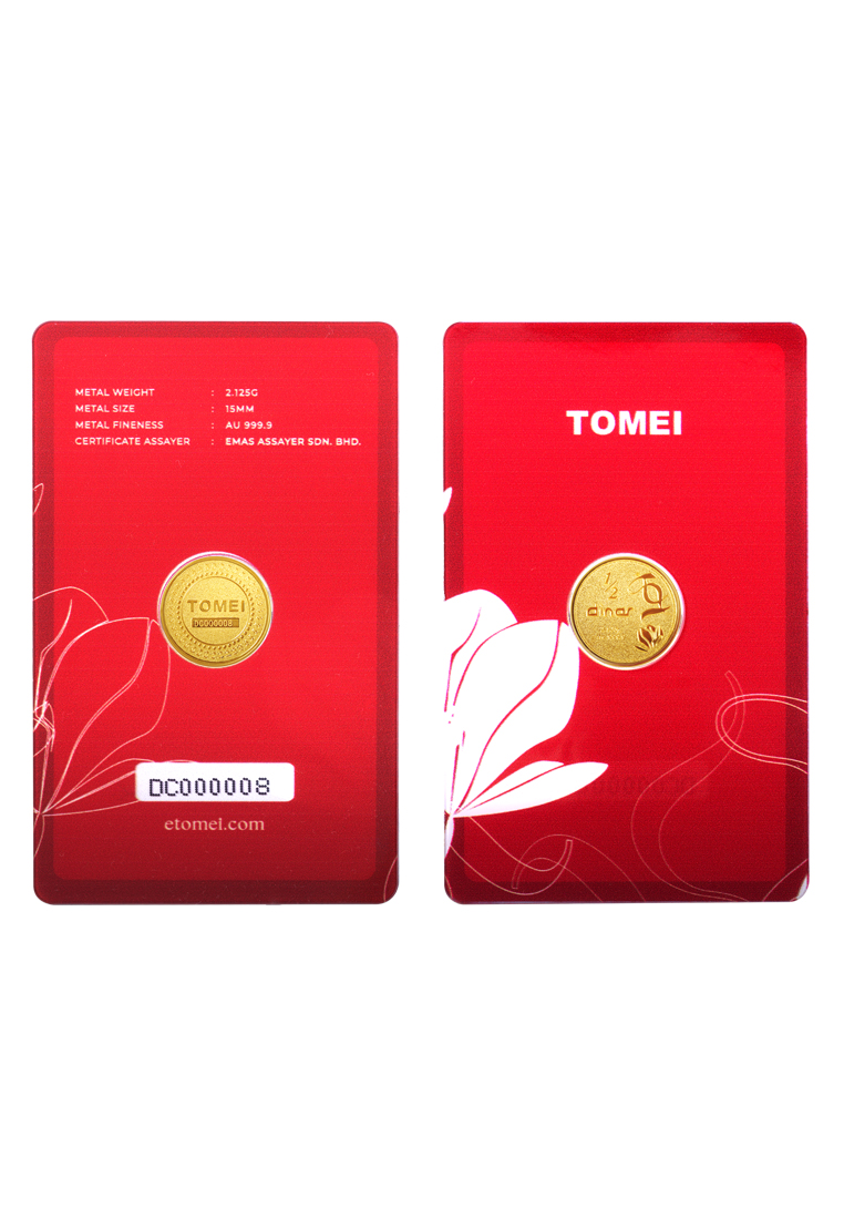 TOMEI TOMEI [Half Dinar] Gold Coin Fine Gold 9999